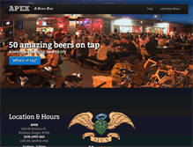 Tablet Screenshot of apexbar.com